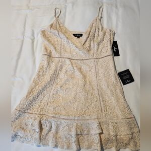 Lulu's Cream Lace Dress